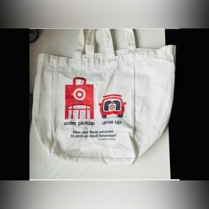 Target White‎ Tote Shopping Canvas Bag
